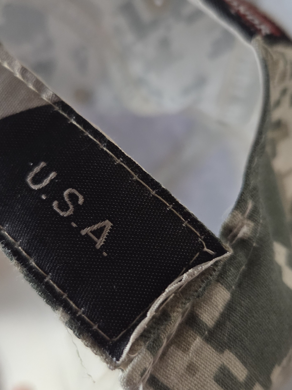 US Honor USA Eagle Flag Digital Camo Baseball Cap Hat Adjustable Patriotic - Picture 6 of 6